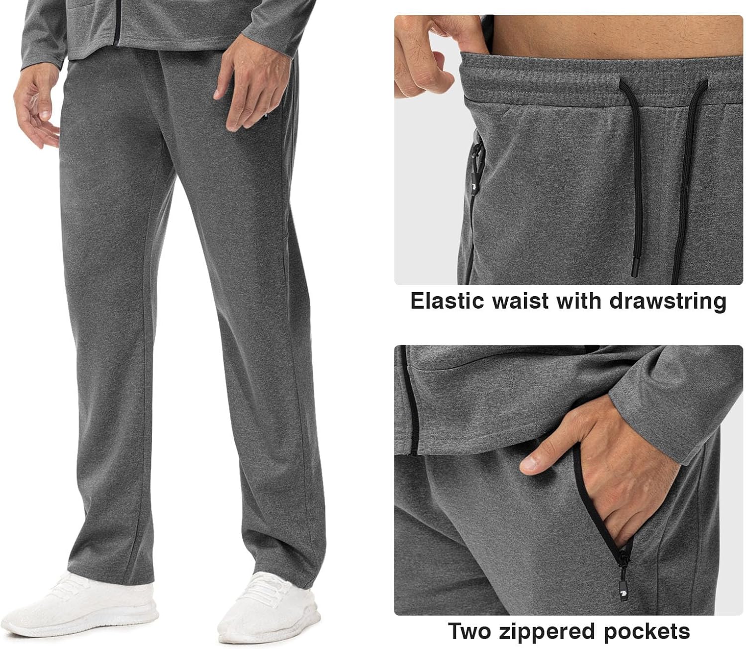 Rdruko Men's Track Sweat Suits 2 Piece Set Sweatsuits Tracksuits Jogging Workout Gym Athletic Suits with Hood - Image 6