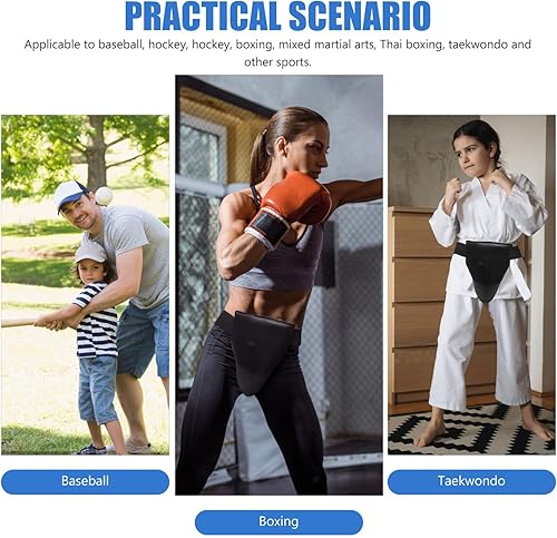 Miniatura 5 de DECHOUS Protector de entrepierna de boxeo para compañeros de lucha libre, protector corporal de boxeo, accesorios de copa de boxeo para hombres,