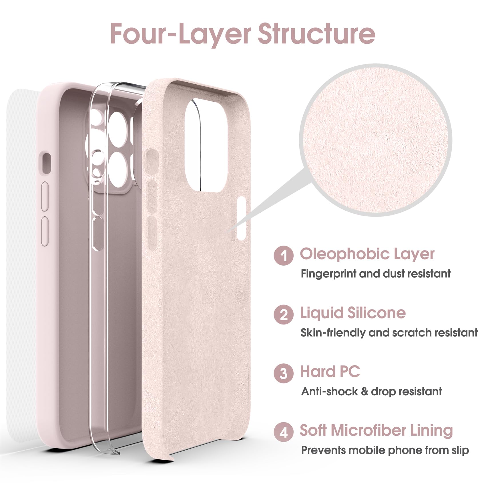 iPhone14Proケース 対応液体シリコン 耐衝撃柔軟TPU液体シリコン