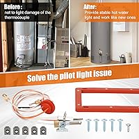 Vista 6 de Upgraded SP20075 Pilot and Igniter Assembly Compatible with Rheem Water Heater Pilot Assembly, PROTECH, GE, Richmond Water Heater Pilot