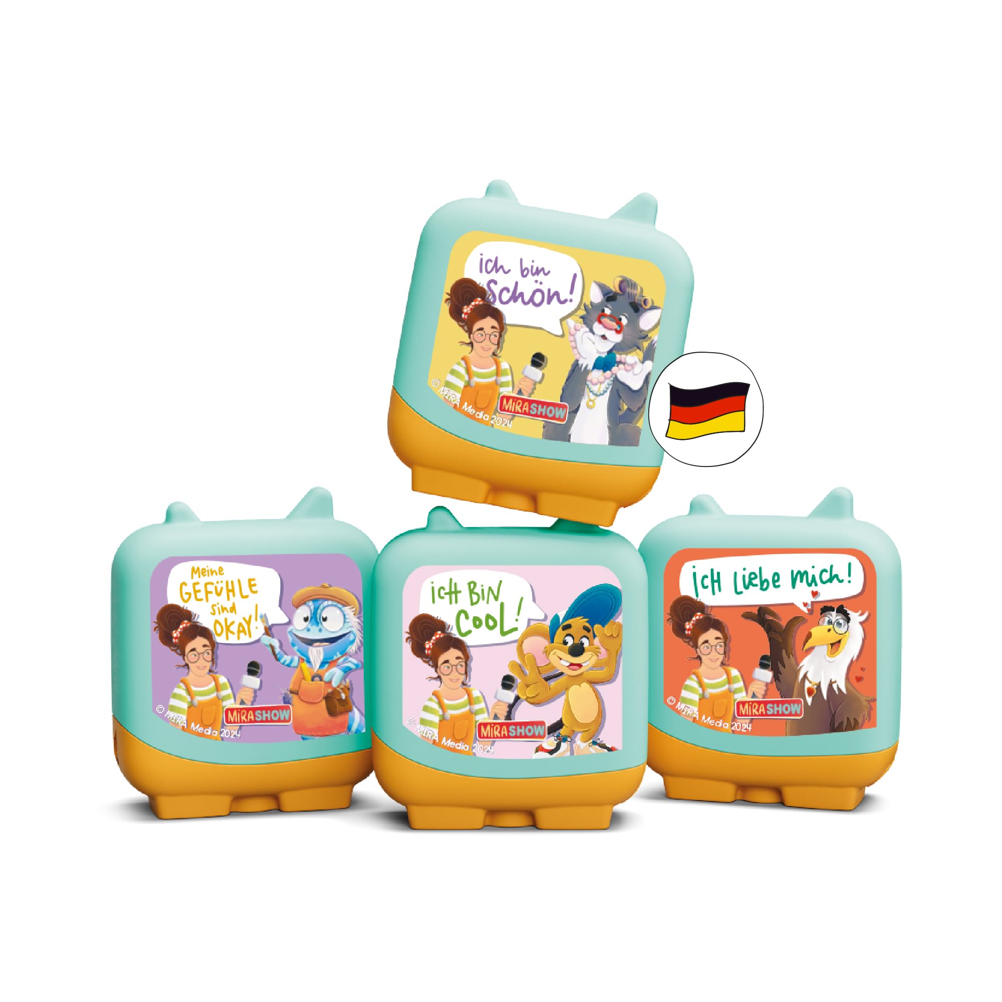 tonies Clever 4er Set: MIRA und das Fliegende Haus, Hörspiel für Kinder ab 5 Jahren, Spielzeit ca. 140 Minuten