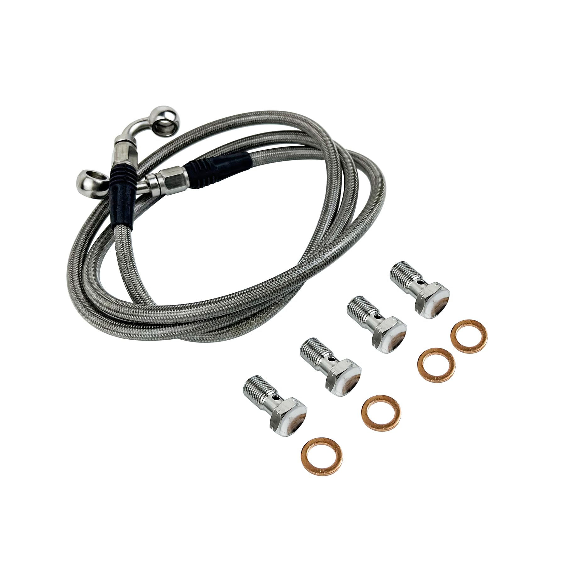 50 Inches Extended Length Hydraulic Front Brake Line Kit Fit for Harley Sportster XL883 XL883N 2010-2018 XL1200X 2004-2022, for 16"-18" Handlebar