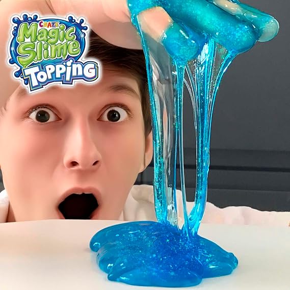 CRAZE MAGIC SLIME Topping SpongeBob Magic Ocean Bundle of 3 - Slime Kit for Kids, 3x 70 ml Box with Glitter and Toppings, Putty Style slime Toy for Creative Play