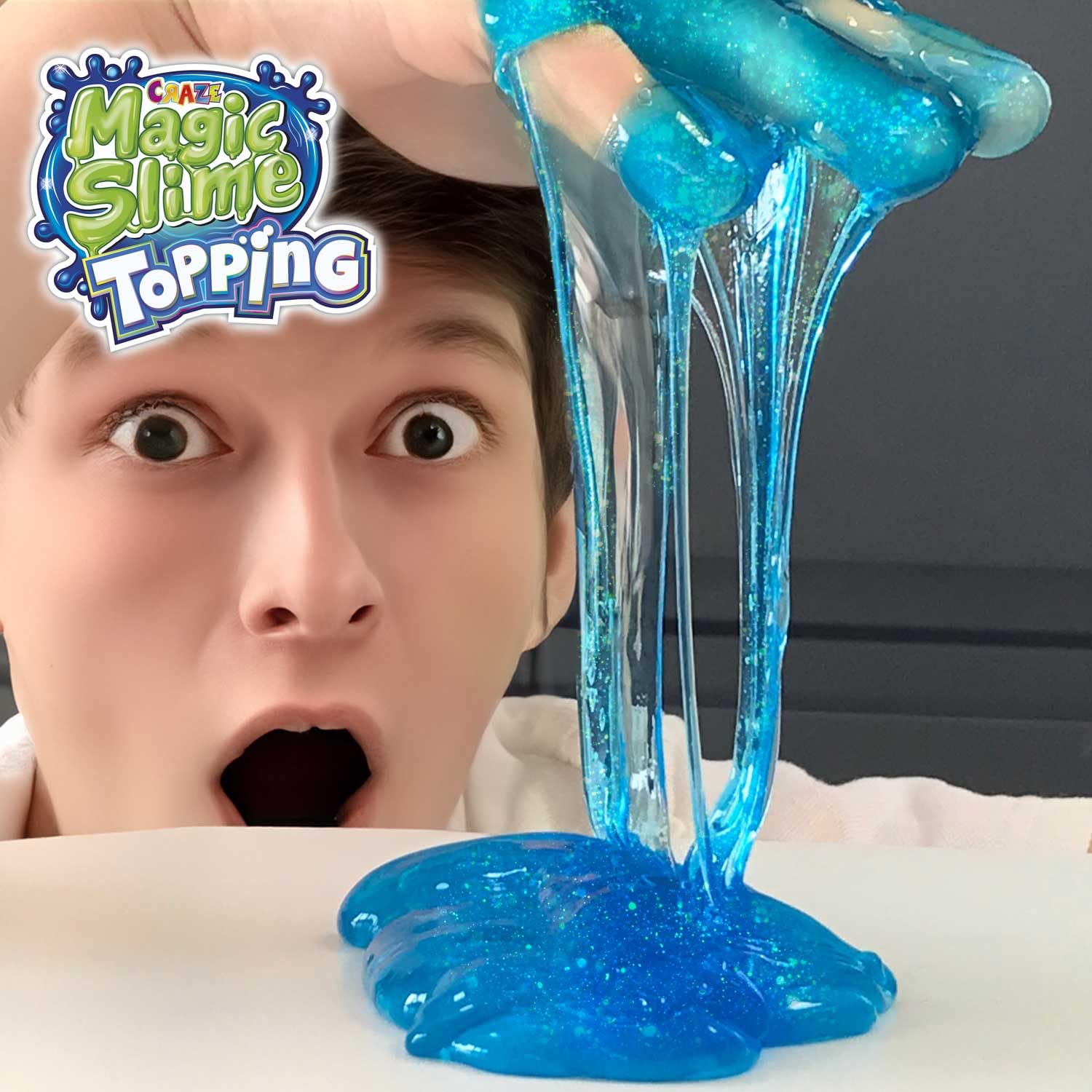 CRAZE MAGIC SLIME Topping SpongeBob Fantasy Ocean Bundle of 3, Slime Kit for Kids 3x 70 ml Box with Glitter and Toppings - Image 4