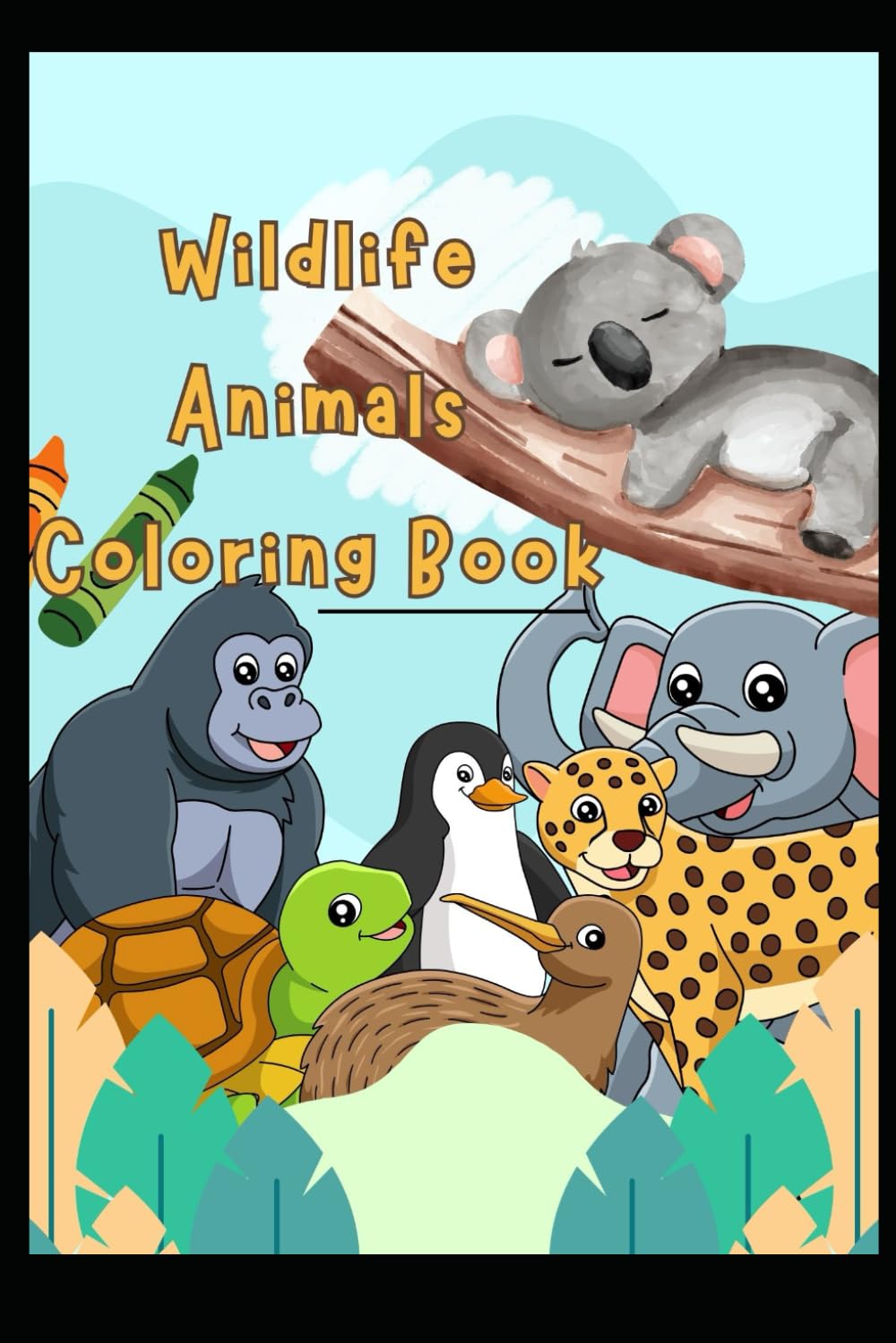 Wildlife Animals –Colouring Book
