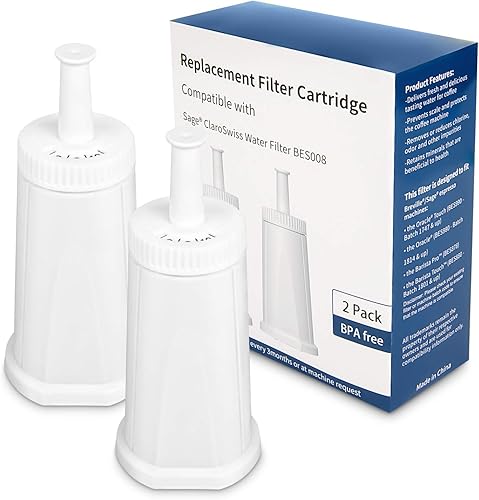 Miniatura 6 de Filtro - Filtro de agua de repuesto compatible con Breville Sage Claro Swiss para Oracle, Barista y Bambino - Comparar con la parte #BES008WHT0NUC1.