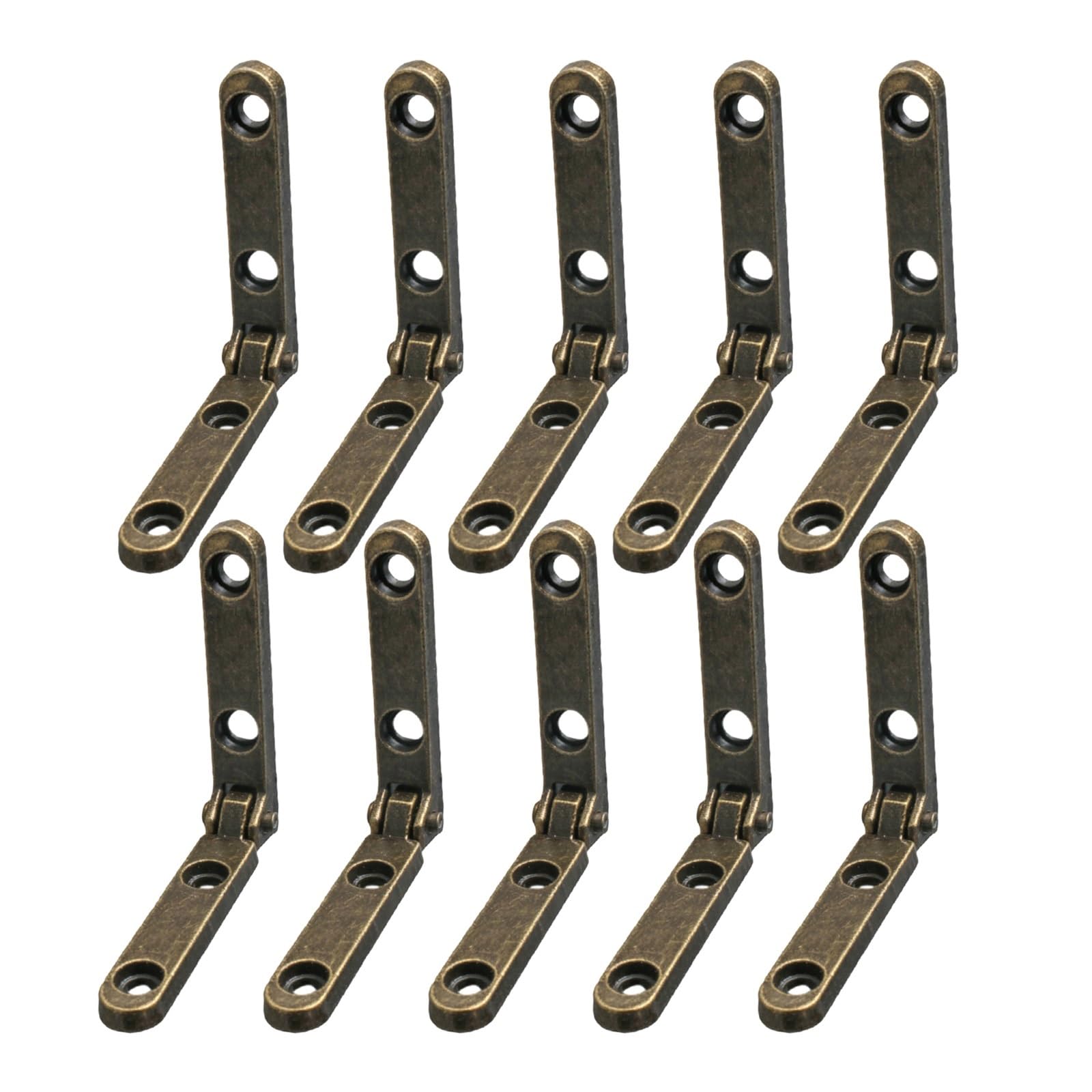 10 Pcs Small Hinges Jewelry Wooden Box Chest Case 90 Degree Folding Hinge Antique Cabinet Fittings Furniture Hardware for Box