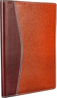 Amazon Basics Leatherette Document Files with 20 Leaf | Water Resistant | Durable | File Folders | Certificate Holder