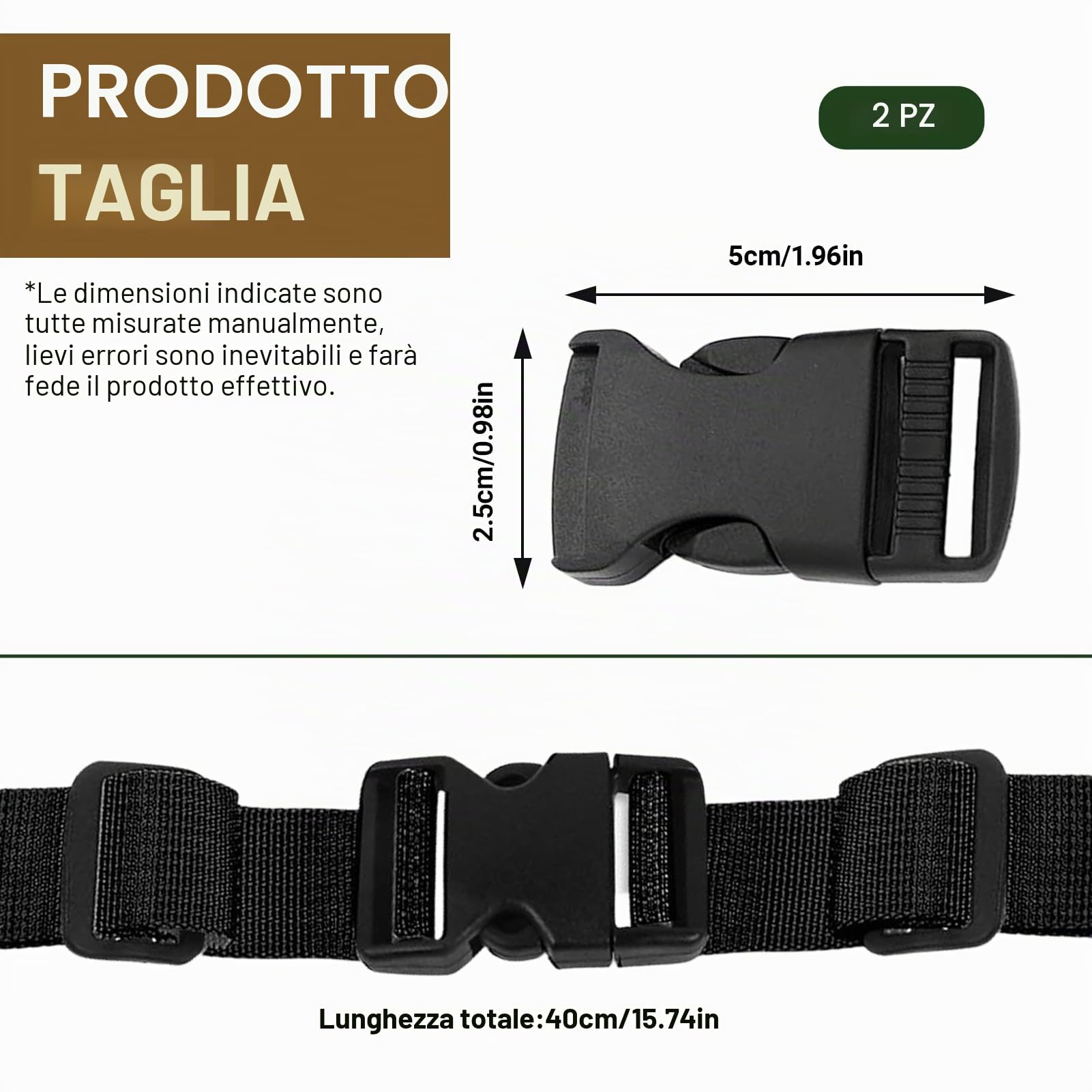 2 Pezzi Cintura Toracica Regolabile, 2.5cm Cinturino per Zaino Antiscivolo Resistente con Chiusura Rapida, Universale per Qualsiasi Zaino, per Jogging, Escursioni, Viaggi all'aperto (Nero)