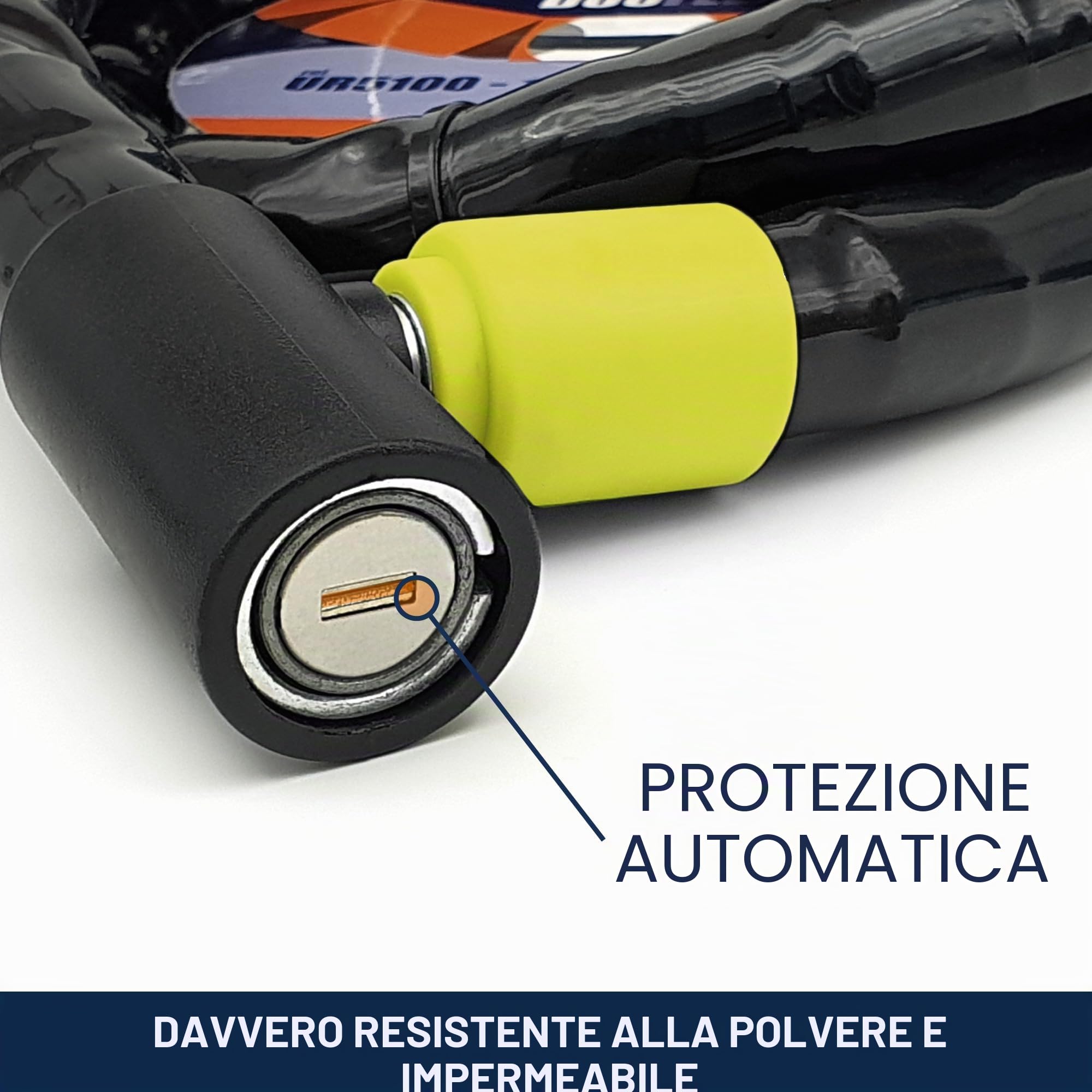 URBAN Catena Antifurto Moto Scooter Bicicletta Cavo Articolato Duoflex Acciaio Rinforzato Blocco Universale Sicurezza Motociclo