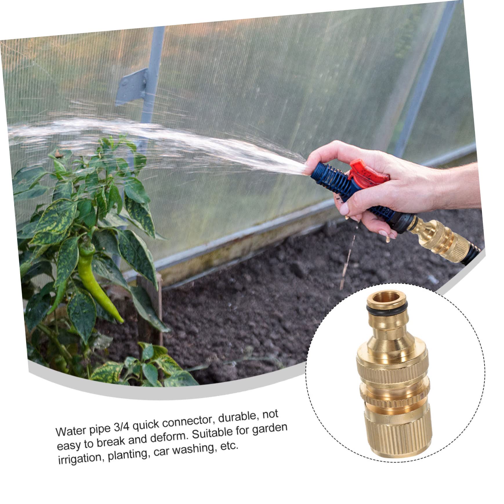 Adaptadores de grifo flexibles con rosca de hierro macho, juego de accesorios for conectores de manguera, conectores de línea de aire, conectores rápidos for manguera, juego de acoplador y enchufe de