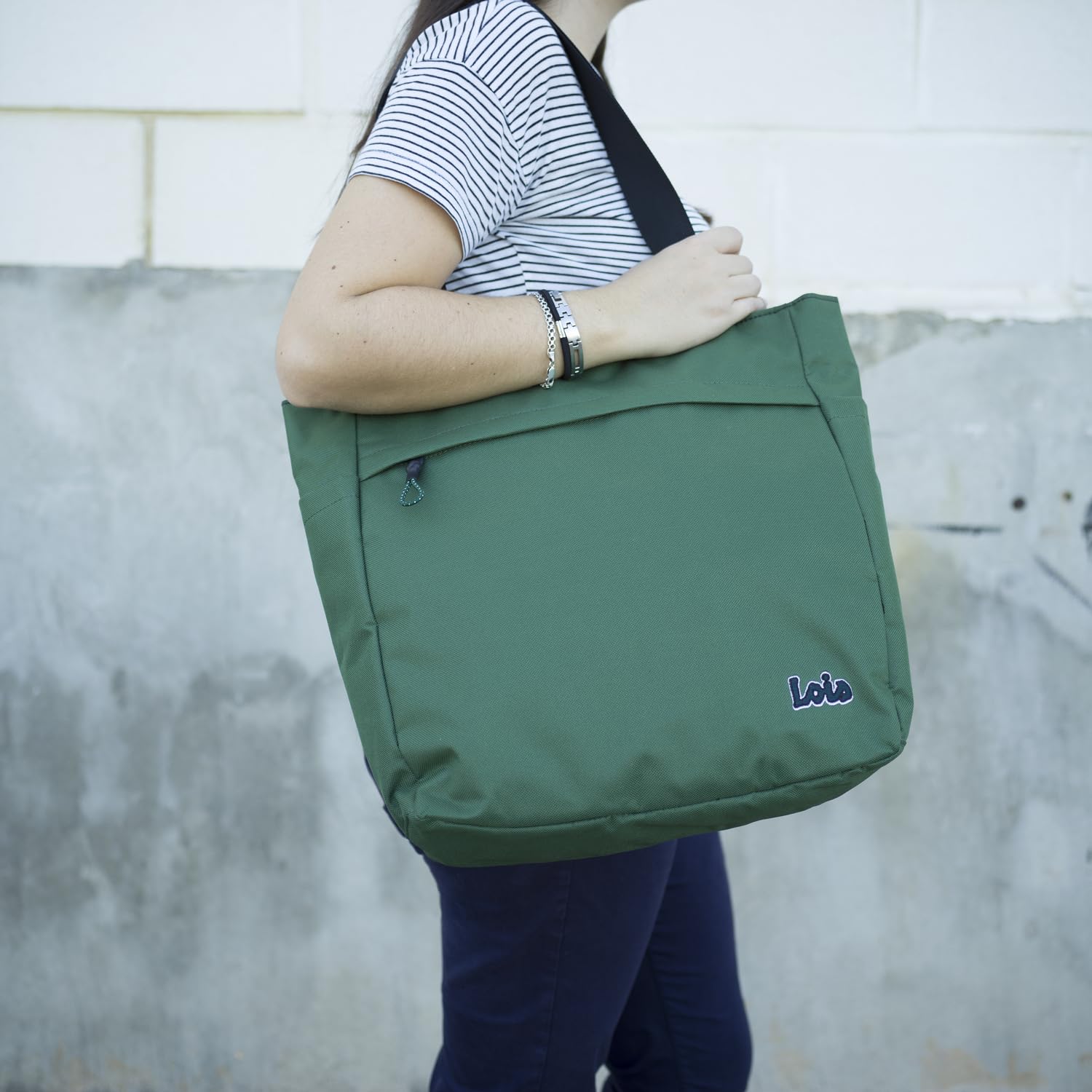 Lois - Bolso Shopper Mujer Espacioso y Elegante Bolso Hombro Mujer Casual Moderno. Shopper para Oficina Diario y Viajes Ideal