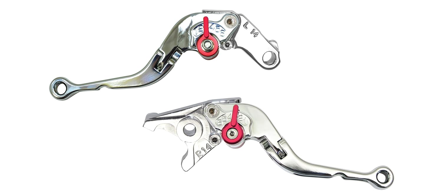 Yana Shiki LC14LCFCHR/RC14LBFCHR Chrome Short Folding Adjustable