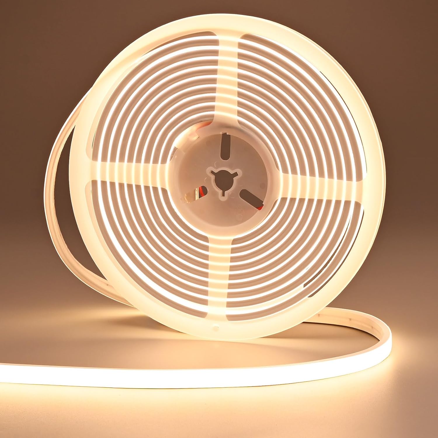 24V Neon LED Strip Lights 16.4ft Diffused 6000K Cool White Waterproof, Super Bright 320LM/ft, CRI>93, Self Adhesive Cuttable for Indoor Outdoor DIY Decoration