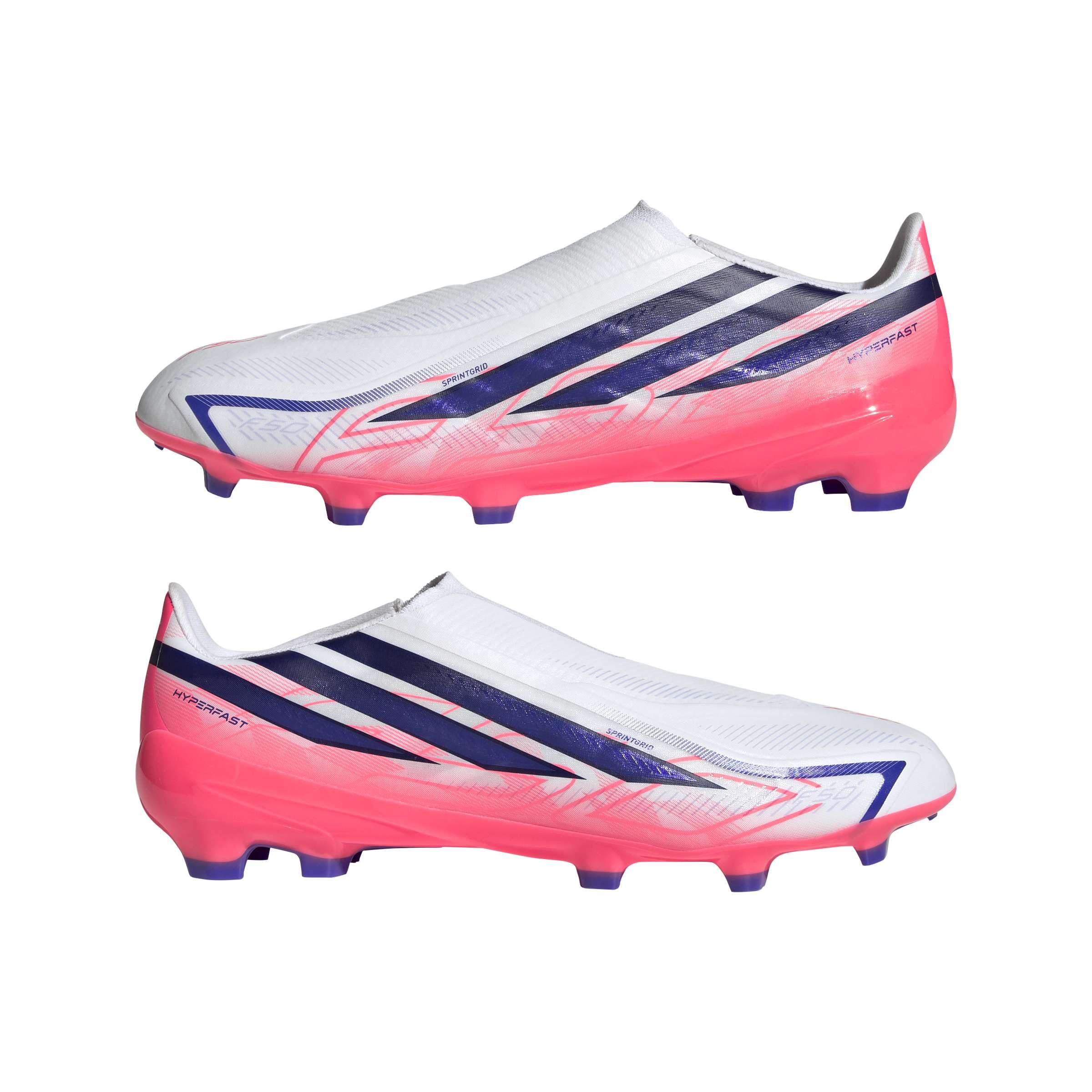 adidas Unisex F50 Hyperfast League Fußballschuh, schnürlos, Feste Böden
