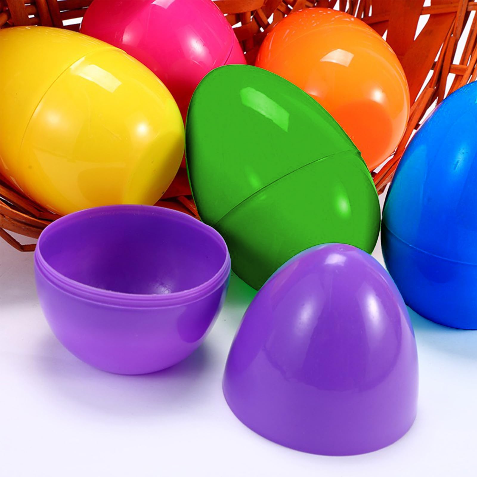 Shemira Lot De 6 œufs De Pâques Avec Boules Lumineuses à Ventouse – Idéal Pour Chasse Aux œufs Et Paniers De Pâques