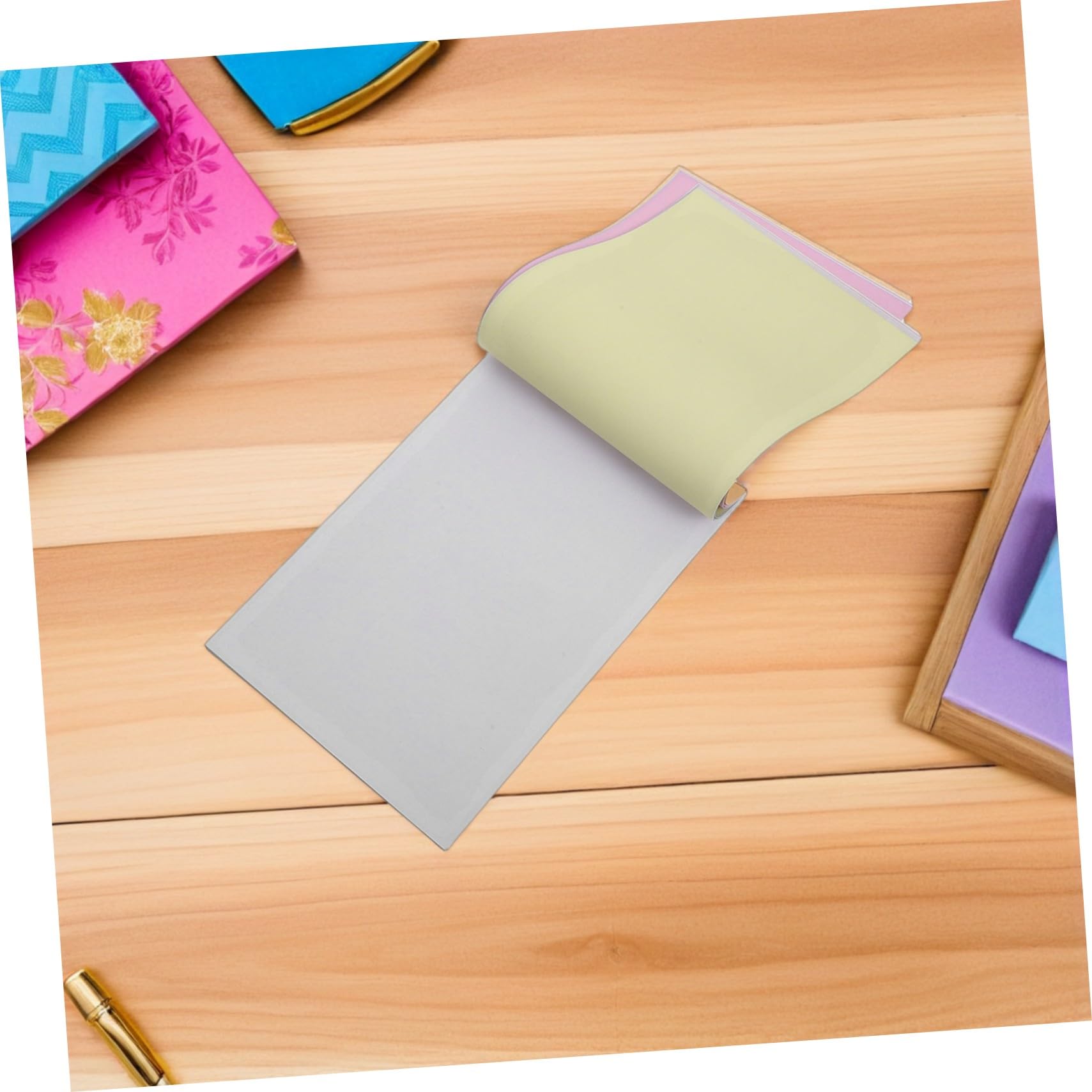 SEWACC 10stücke Notizbuch Blanko Unliniertes Büronotizbuch Aus Kraftpapier Tragbarer Memo-Block Für Schreiben Und Reisen Automatisches Kopieren Ohne Durchschreibepapier