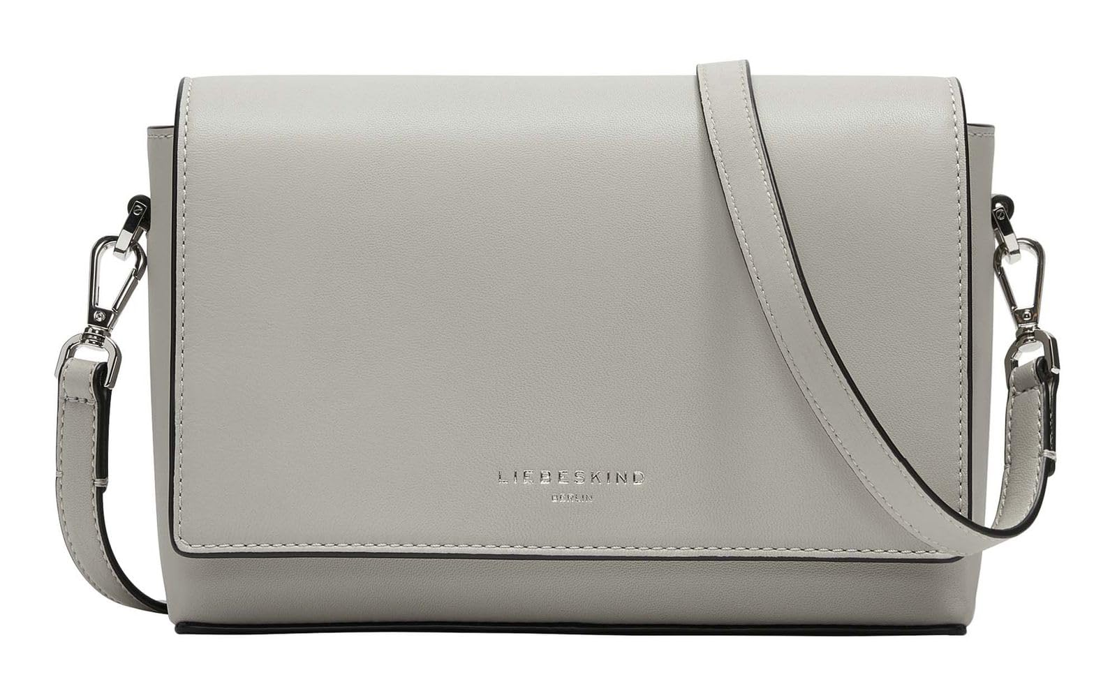 LIEBESKIND BERLIN Leather shoulder bag Hilla Crossbody Bag Steel taupe