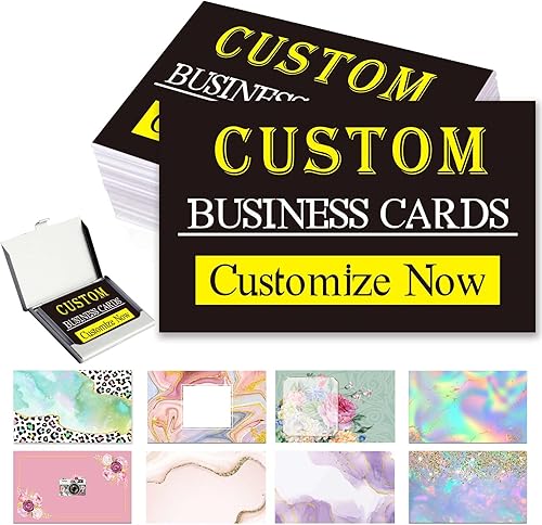 Tarjetas de visita personalizadas de doble cara para negocios personalizadas imprimibles con logotipo imagen 100 200 500 1000