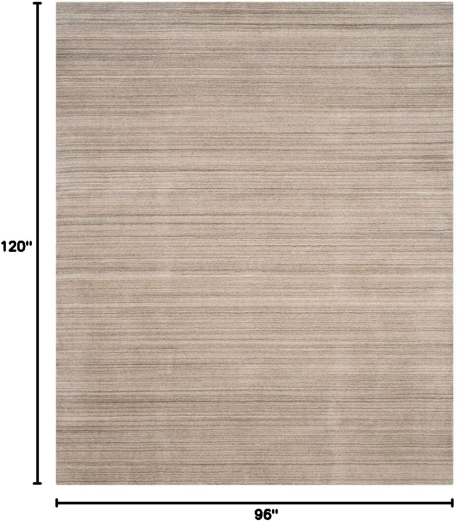SAFAVIEH Area Rug 8x10 - Himalaya Collection - Large - Stone, Handmade Wool, Ideal for Living Room, Bedroom, Office, Dining Space (HIM820A)