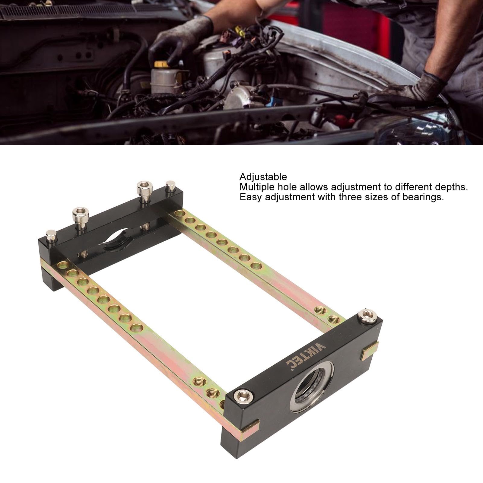 Aramox Herramienta de Extracción de Conjunto de Juntas CV, Orificios Múltiples, Herramienta Separadora de Extractor CVJ Ajustable Que Incluye Tres Rodamientos Esenciales para el
