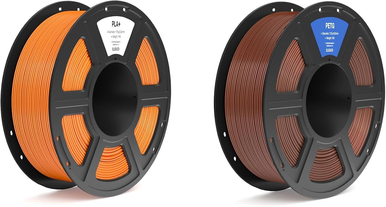 PLA+ Filament Orange 1KG & PETG Filament Brown 1KG