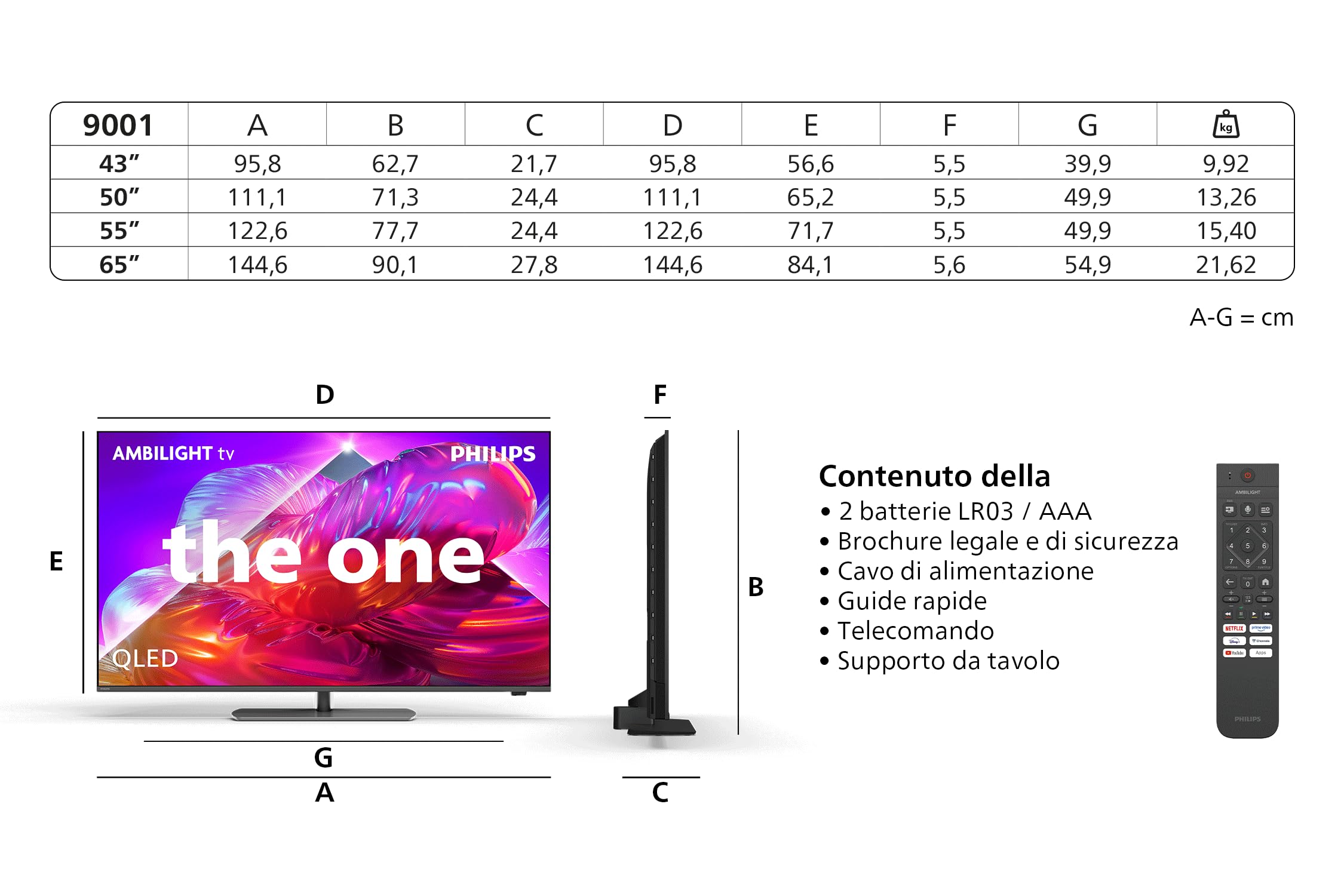 PHILIPS 50PQS9001/12 50 Inch Ambilight 4K QLED Smart TV, Pixel Precise Ultra HD, Titan OS, Dolby Atmos Sound
