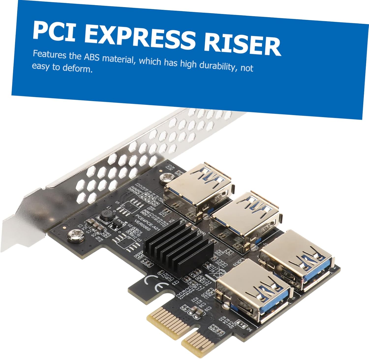 1 Set Pci E to Adapter Card Port USB Pci E Extender for Desktop Computer Accessories Stable Performance Easy Installation Reliable
