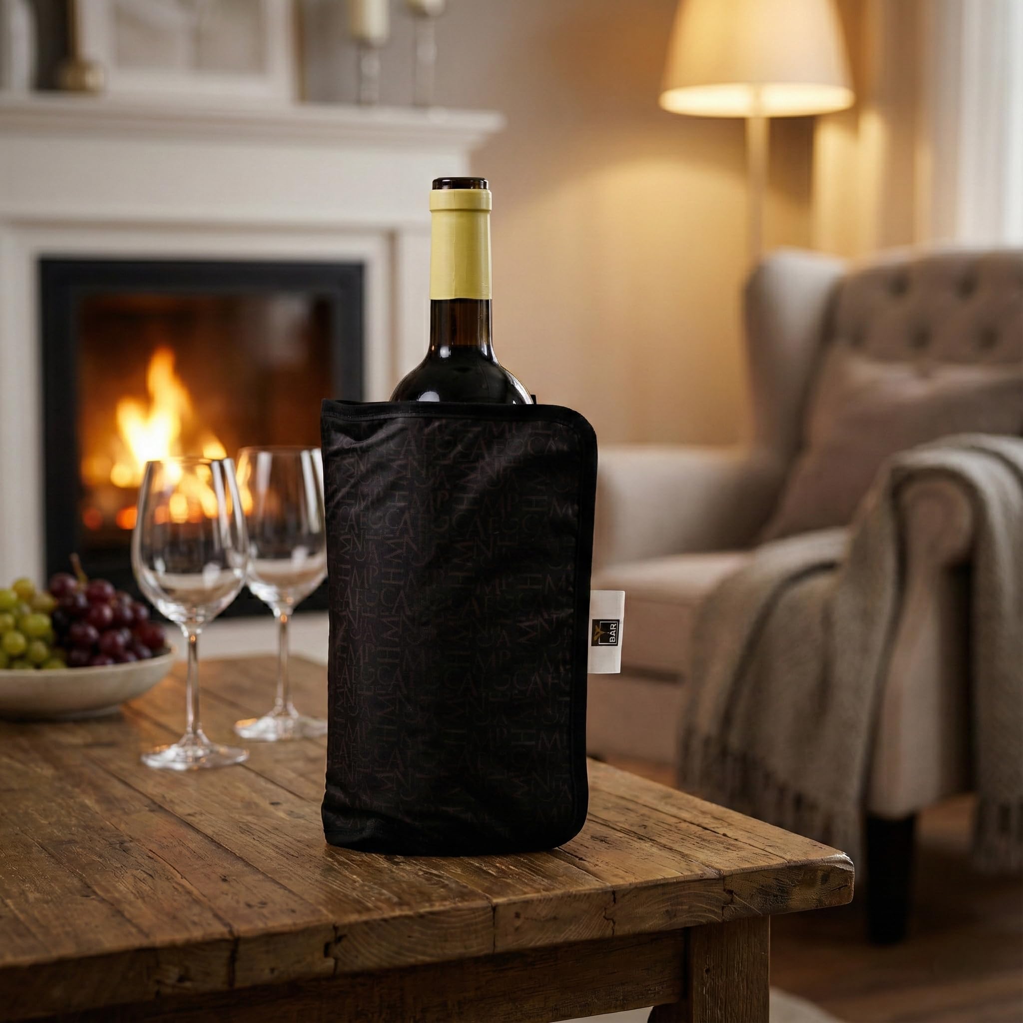 Pack De 10 Bolsas Refrigeradoras Para Vino Y Champán – Transparentes Con Mango, A Prueba De Fugas, Reutilizables Y Plegables (Tamaño 9.8x3.9 Pulgadas)