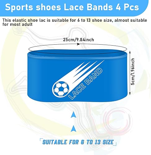 Miniatura 9 de Patelai 4 piezas de taco de fútbol cubierta de encaje para zapatos de fútbol, cubierta de zapatos de fútbol, bandas de tacos de fútbol para jóvenes