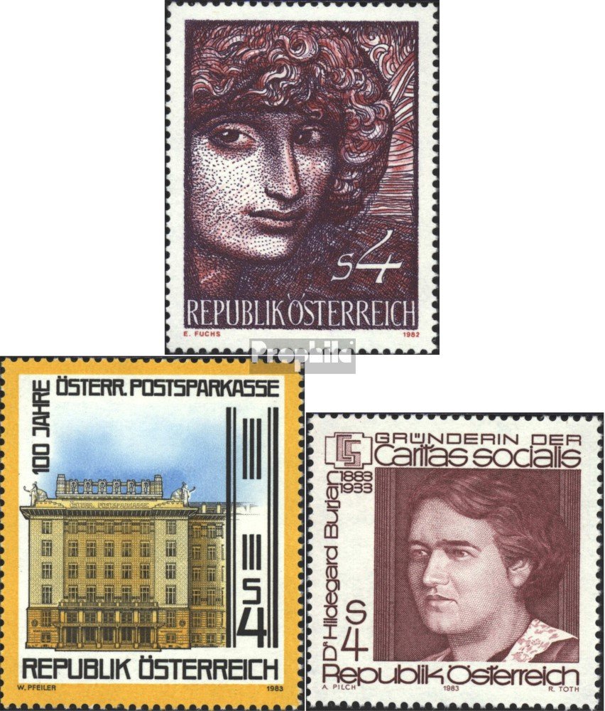 Prophila Collection Autriche 1712,1713,1714,1715,1716 (complète.Edition.) oblitéré 1982 Seipel, Postbus, SpUnce, u.Un. (Timbres pour Les collectionneurs) L´Espace