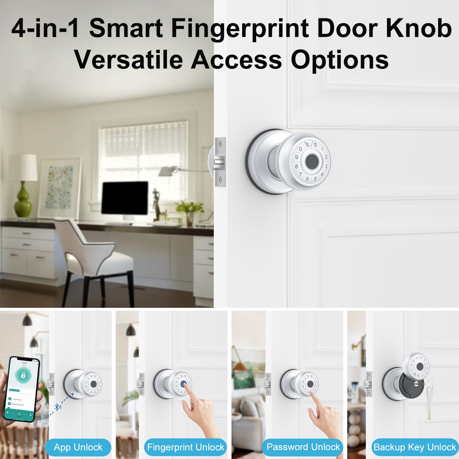 Keypad Door Lock With Handle Smart : Keyless Entry Door Lock For Front ...