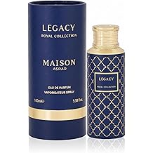 Legacy Perfume Maison Asrar Eau de Parfum Unisex 100 ml Arabic Perfume Long Lasting Oriental Niche Fragrance with Pear Ginger & Bergamot Liquorice Wood Luxury Fragrance Elegant Strong Long-Lasting EDP