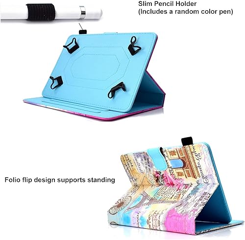 Miniatura 5 de Uliking - Funda universal para tablet de 7 a 9 pulgadas piel sintética con función atril para todas las tabletas de 7 8 9