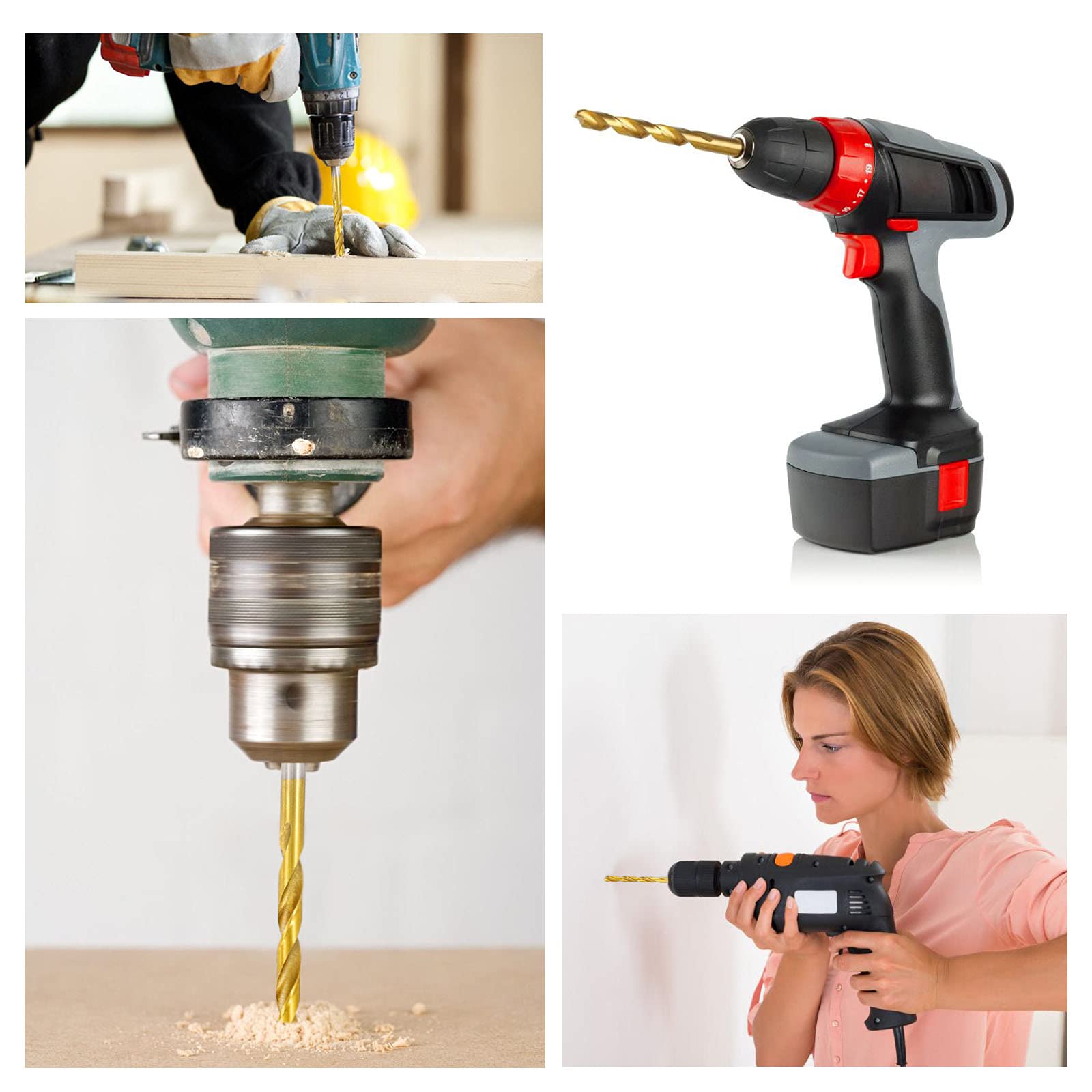 Set Punte Trapano Coniche HSS Titanio - Frese A Gradini 4-12/4-20/4-32mm Per Metallo E Legno - Foto 12