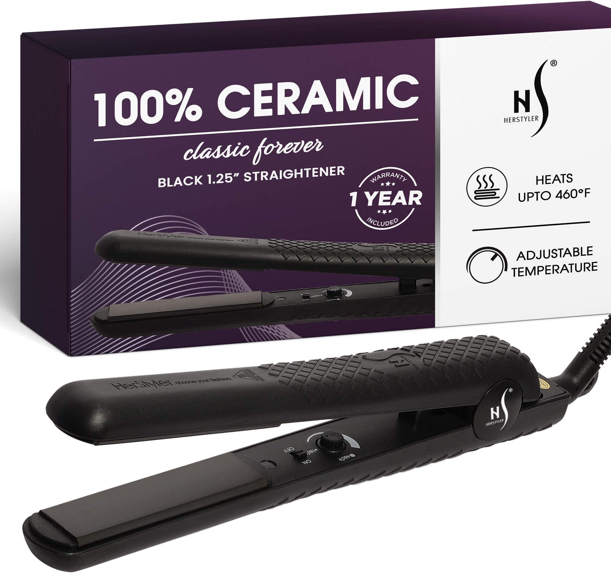 Herstyler Classic Forever Ceramic Flat Iron