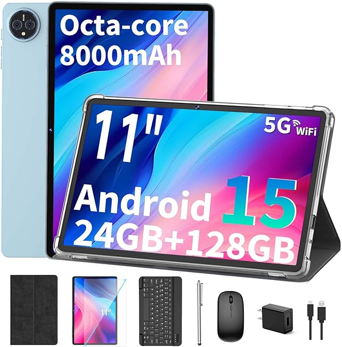 Android 15 tablet with keyboard 11 inch