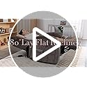 Dual Motor Power Lift Chair Recliners, 180°Lay Flat Sleeping Recliner Chairs for Elderly with Heat Massage, Spacious Seat, Cup Holders, Side Pockets, Lumbar Pillow, Up to 400LBS