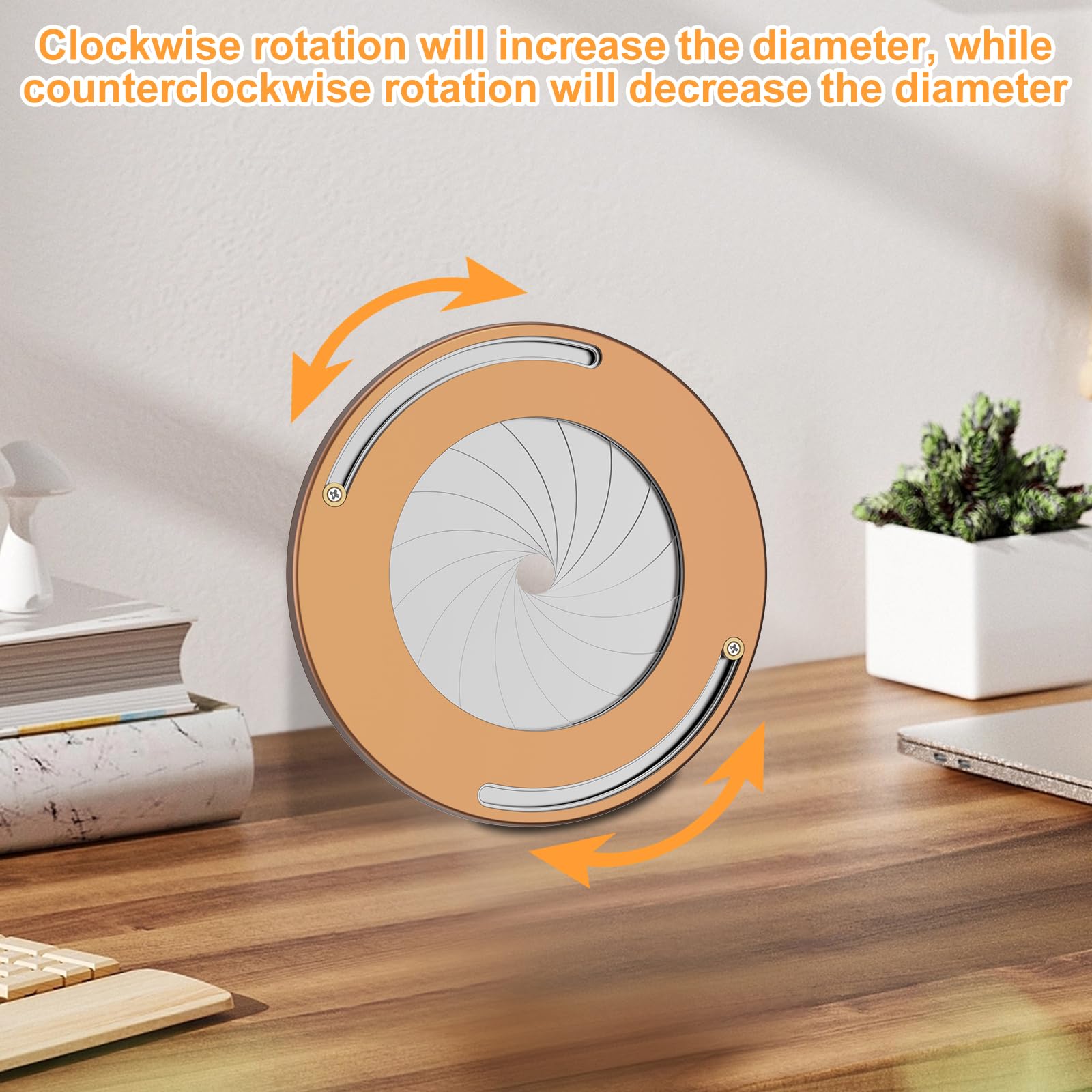 Circle Drawing Maker, Adjustable Circle Drawing Tool, Aluminum Alloy Round Circle Template, Plotter Rotatable Plotting Tools for Carving Woodworking, Drawing Circular Measurement - Image 5