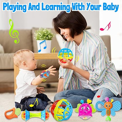 Miniatura 7 de Sonajeros para bebés de 0 a 6 meses juguetes para bebés de 6 a 12 meses Juguetes para bebés de 0 a 3 meses Juguetes para recién nacidos Juguetes de