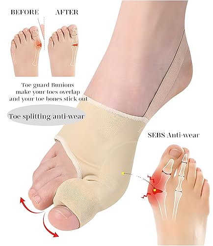 Miniatura 3 de Corrector de juanetes para mujeres y hombres, kit de alivio de juanetes con separadores de dedos y férulas de juanetes, martillo y separador de