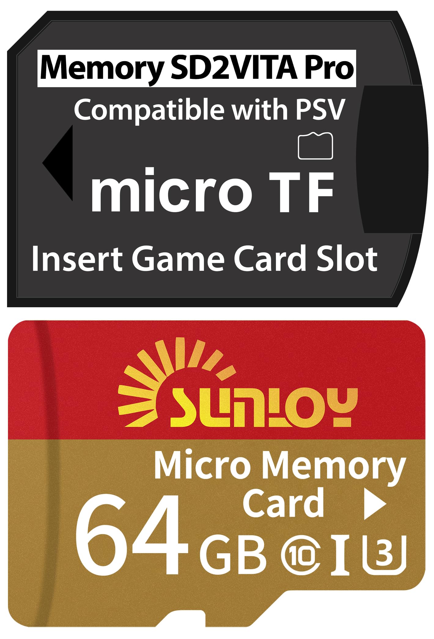 Amazon | PS Vita メモリーカード SD2Vita 6.0 アダプター 64GB Micro