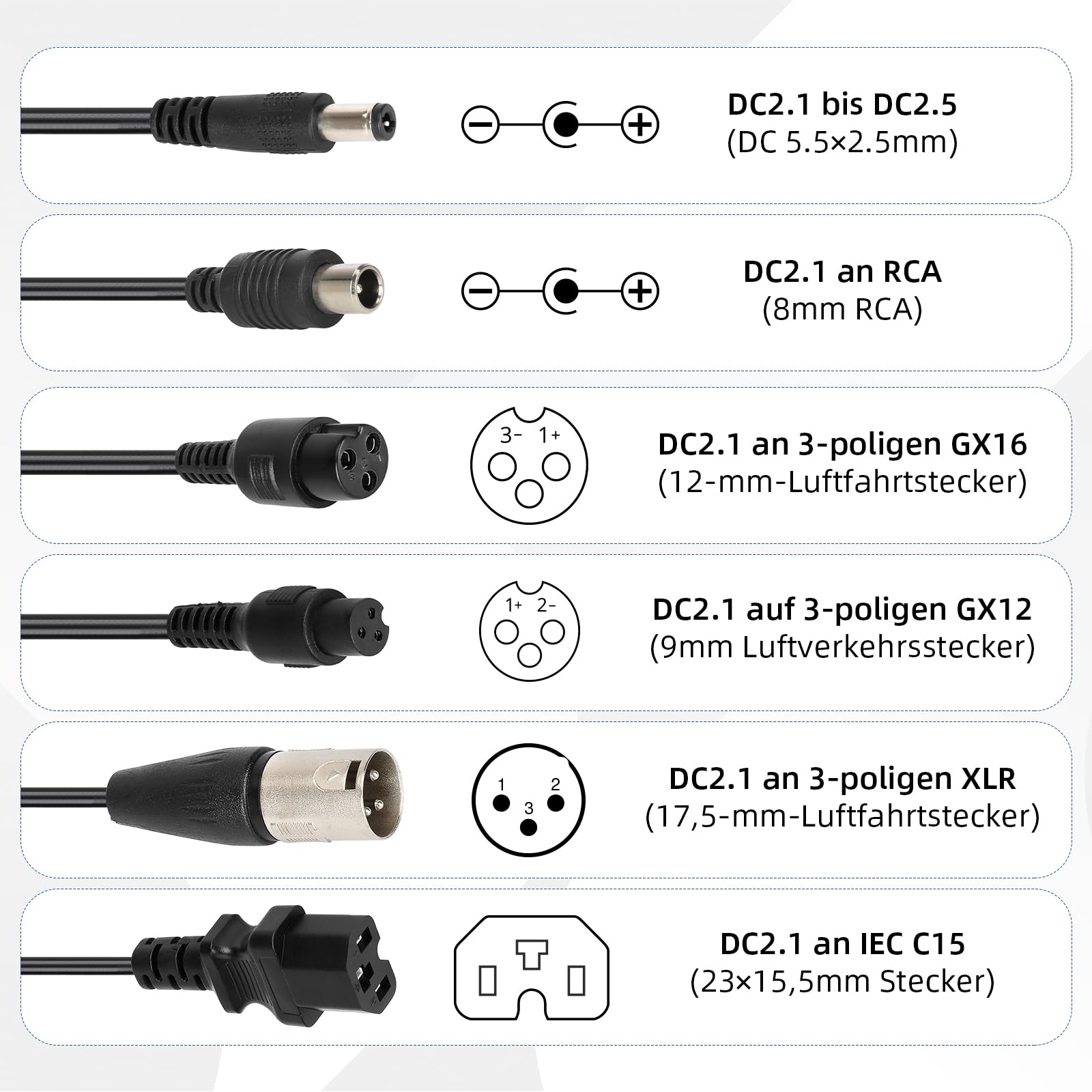 ulip Ładowarka do skutera, 42 V, ładowarka do skutera elektrycznego, 18 V/24 V/29,4 V/36 V, uniwersalna ładowarka do akumulatorów litowych z 6 przyłączami, 36 V E-Bike, szybka ładowarka do Xiaomi M365