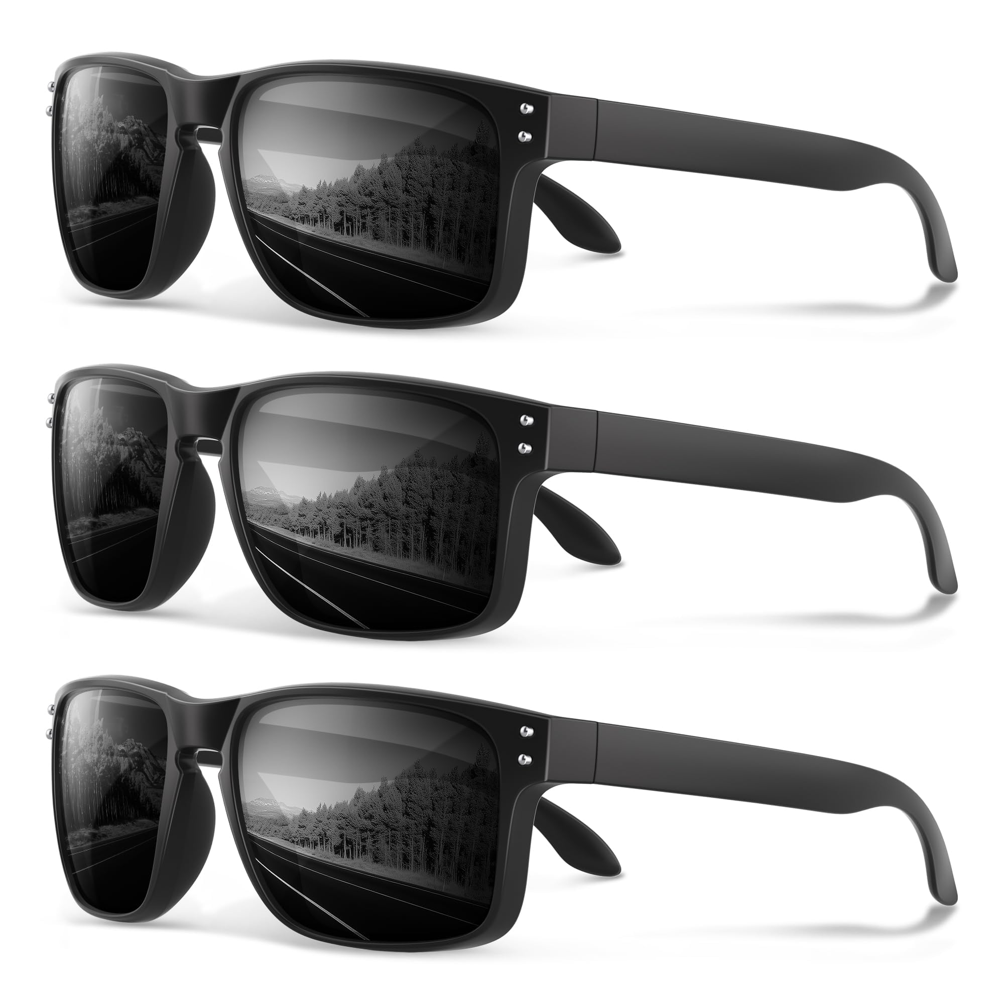 Polarized Sunglasses for Men Women - Classic Sport Sun Glasses for Driving Running Cycling Fishing UV400 Protection