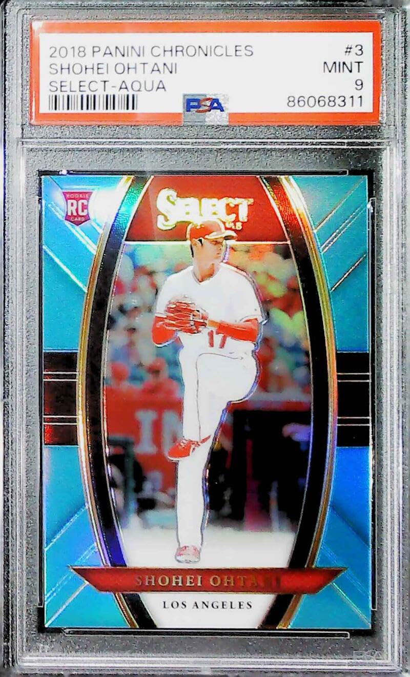 Amazon.com: 2018 Panini Select Aqua Blue Prizm #3 Shohei Ohtani 