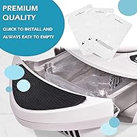 Vista 2 de 100 bolsas para cajones de basura compatibles con todos los modelos de robot, cajas de arena de 9 a 11 galones