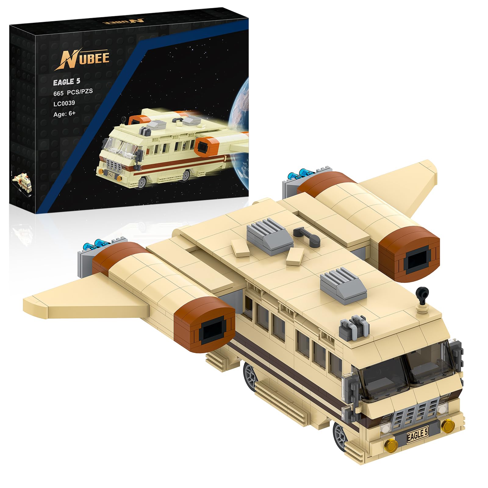 Amazon.com: Nubee Spaceballs Eagle 5 Building Set, Space Movie Car