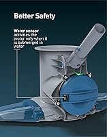 Vista 5 de KOKIDO Aspiradora recargable de hojas de piscina resistente, succión de potencia comercial para cierre de piscina, bolsas de filtro estándar