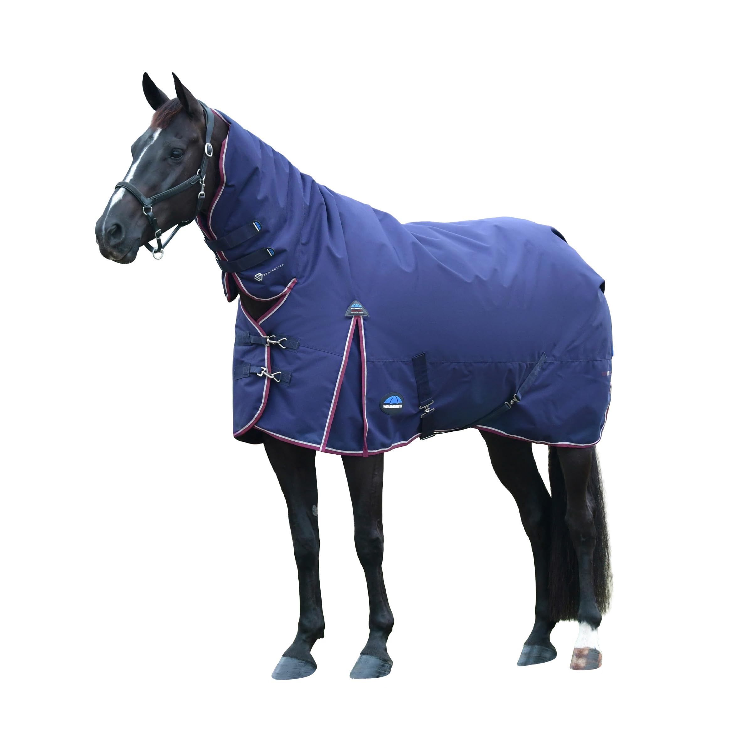 WeatherBeeta ComFiTec Essential Turnout Combo 220g, Navy/Burgundy, 4'9