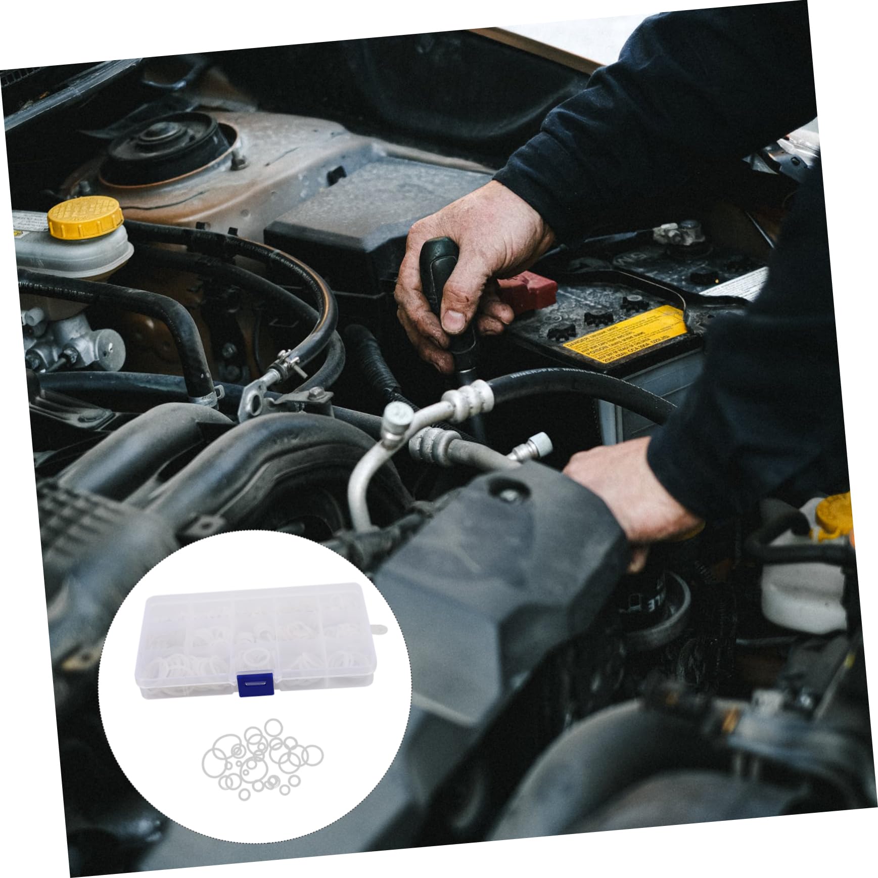 Ciieeo 3 Set Rondelle Ricambio Nylon Assortimento Guarnizioni Impermeabili Per Riparazioni Idrauliche E Automotive Per Perdite E Accessori 260 Pezzi*3